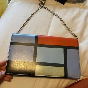 MoMA leather clutch/crossbody
